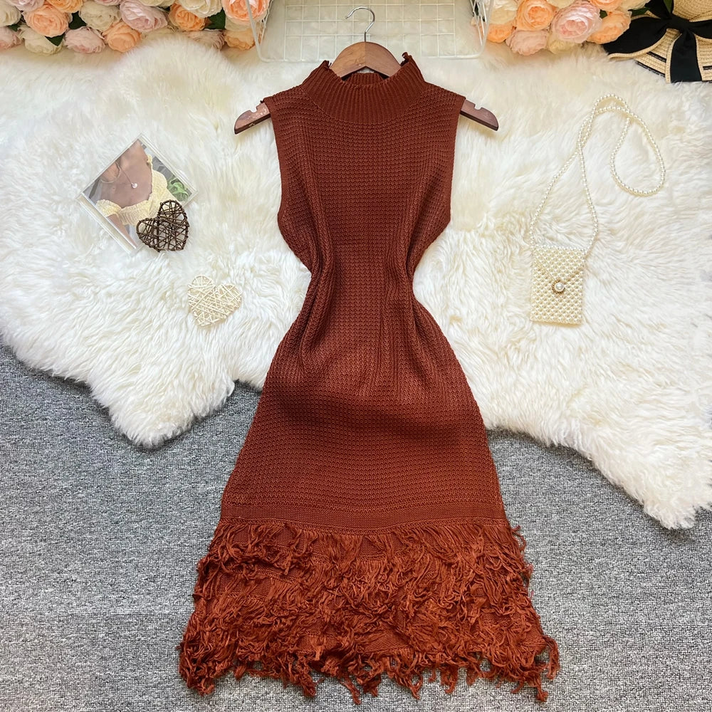 Elegant Fringe Bodycon Dress – Party Dress